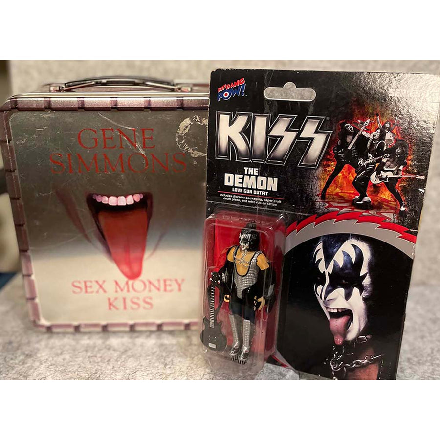 Gene Simmons Kiss Limited Edition Tin Lunch Box & Gene Simmons The Demon Action Figure Set